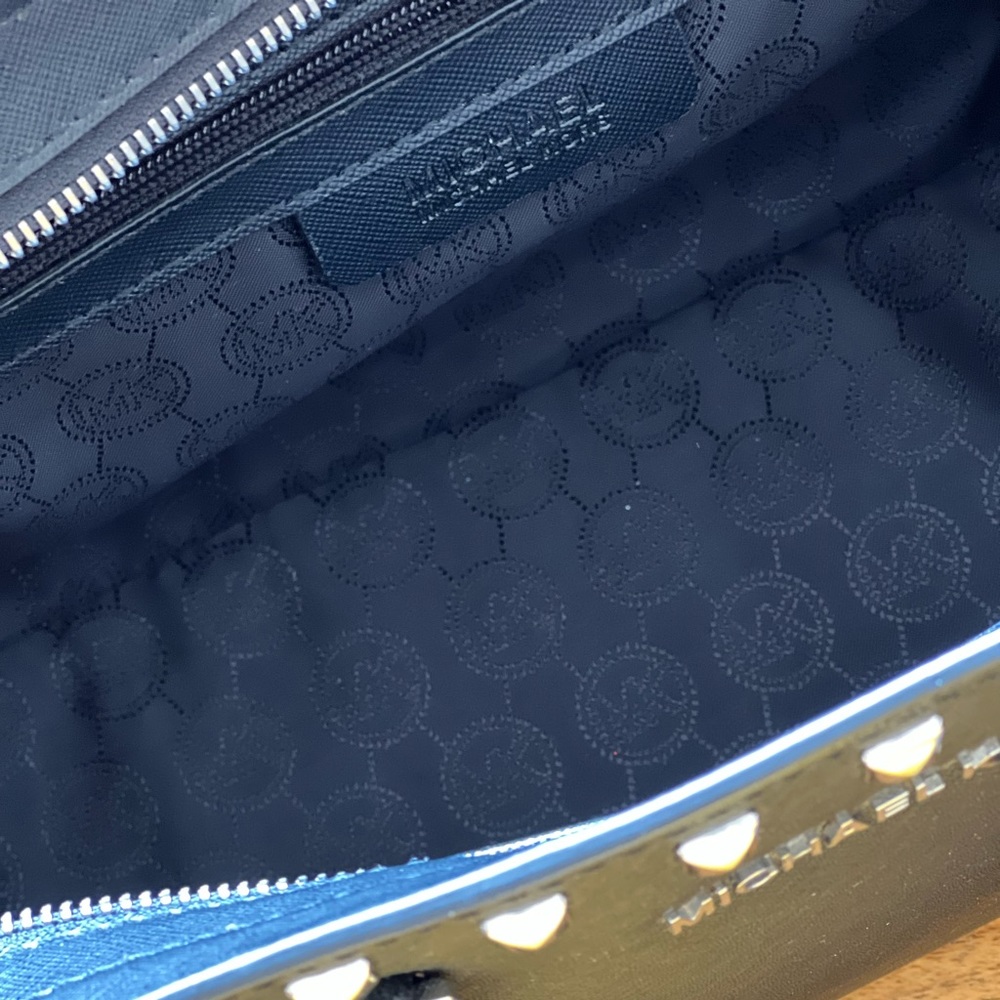 Black Michael Kors Saffiano Studded Purse